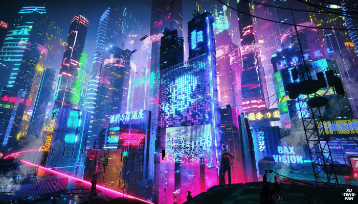 Cyberpunk iPad Wallpaper