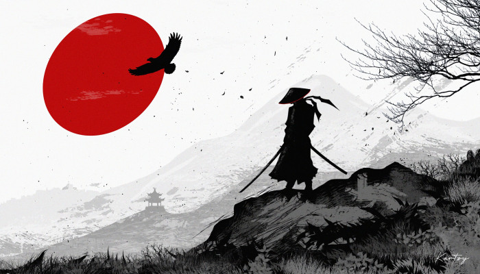 White Samurai Wallpaper