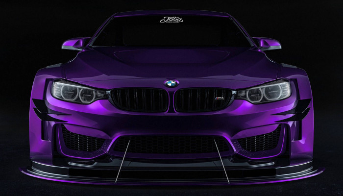 Purple BMW Wallpaper