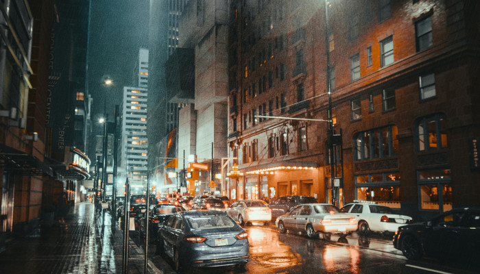 Raining City Wallpaper