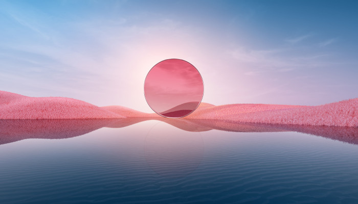 Pink Digital Art Wallpaper