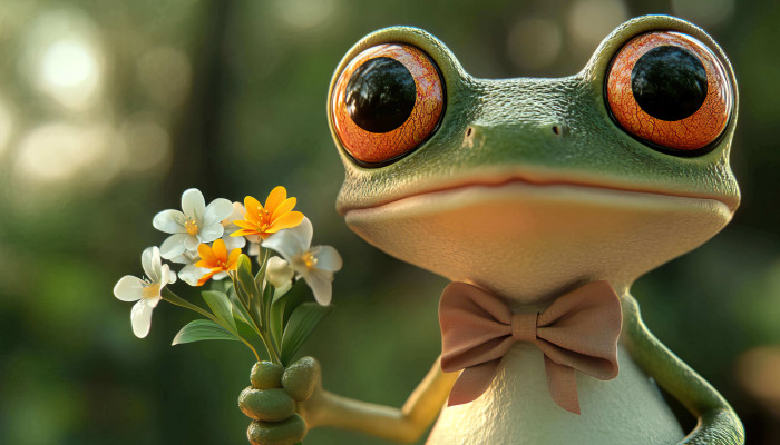 Cartoon Frog Wallpaper