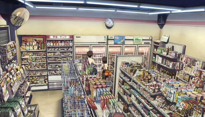 Anime Aesthetic Store Wallpaper