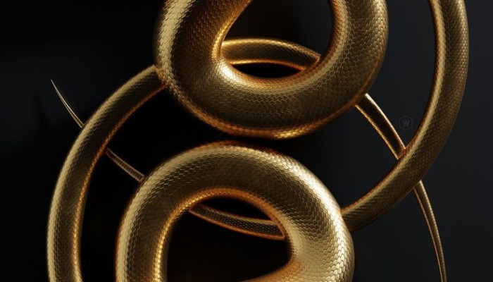 Gold Snake Wallpaper