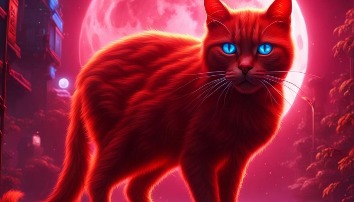 Red Cat Wallpaper