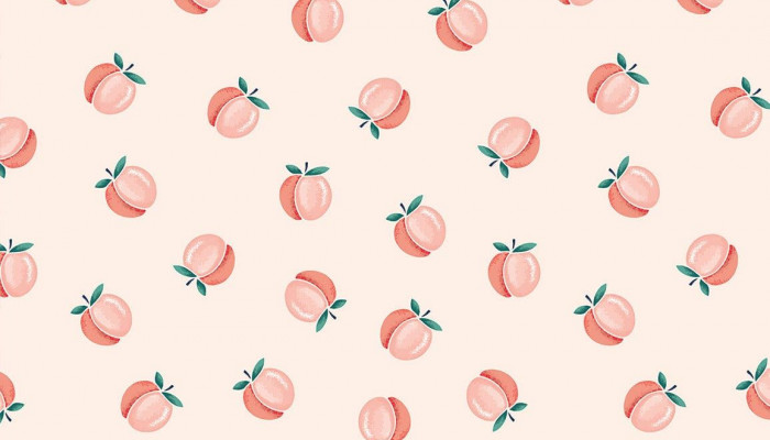 Peach Pattern Wallpaper