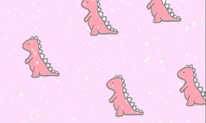 Pink Dinosaur Wallpaper