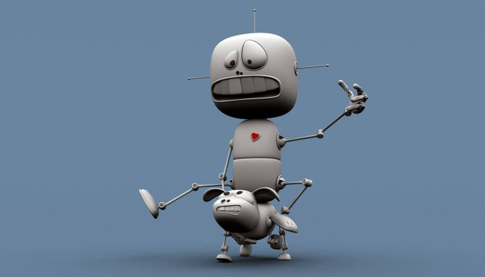 Funny Robot Wallpaper