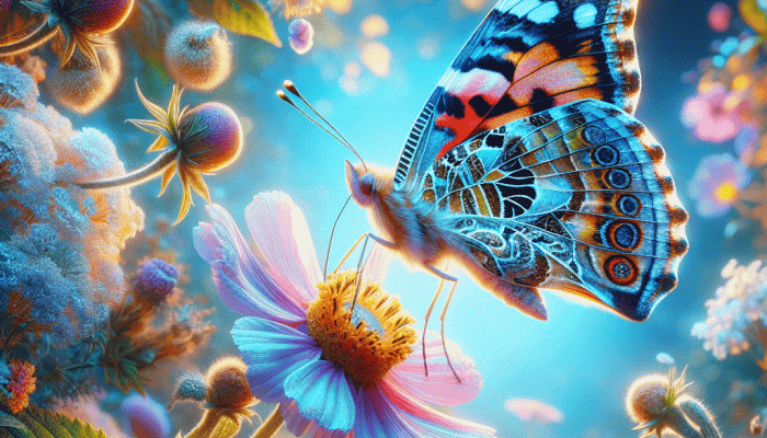 Rainbow Butterfly Wallpaper