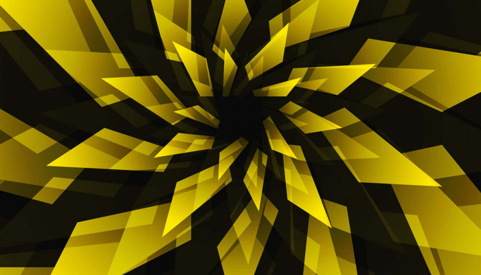 Abstract Black and Yellow Wallpaper