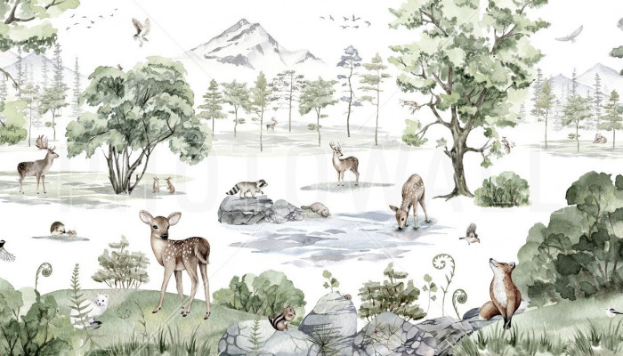 Deer Forest Wallpaper