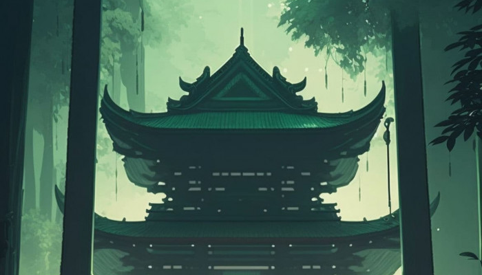 Green Japanese Wallpaper