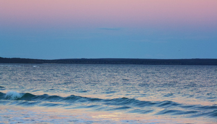 Moon and Ocean Wallpaper