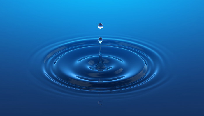 Blue Water Drop Wallpaper