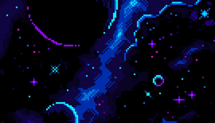 Pixel Space Wallpaper