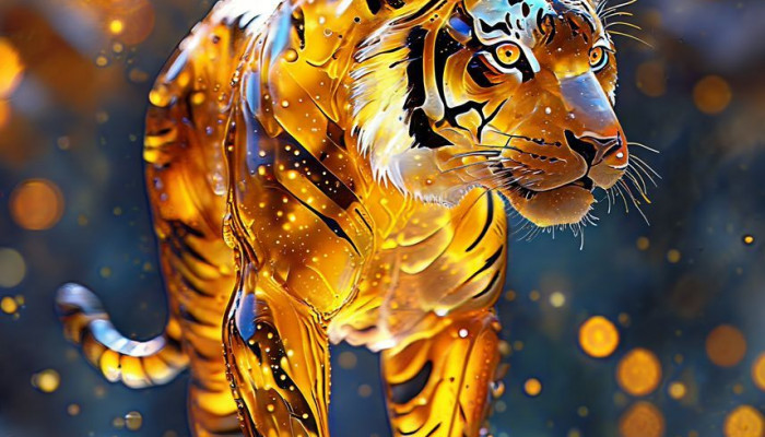 Gold Tiger Wallpaper