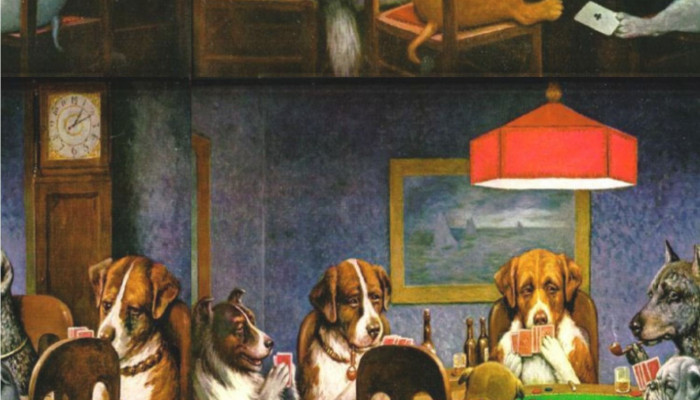 Dogs Playing Poker Wallpaper