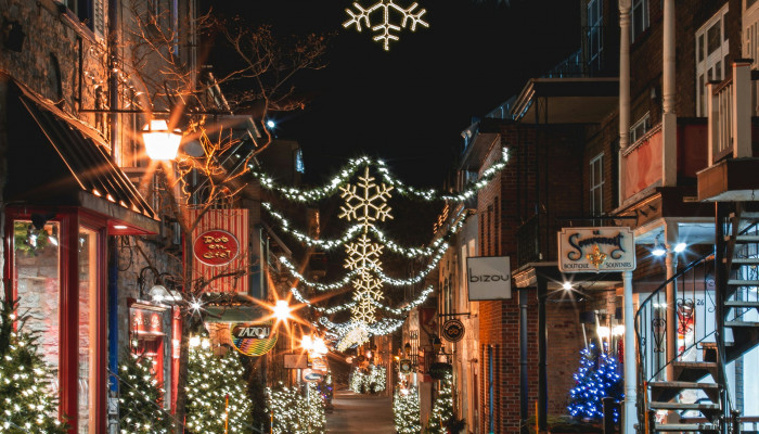 Christmas Street Wallpaper