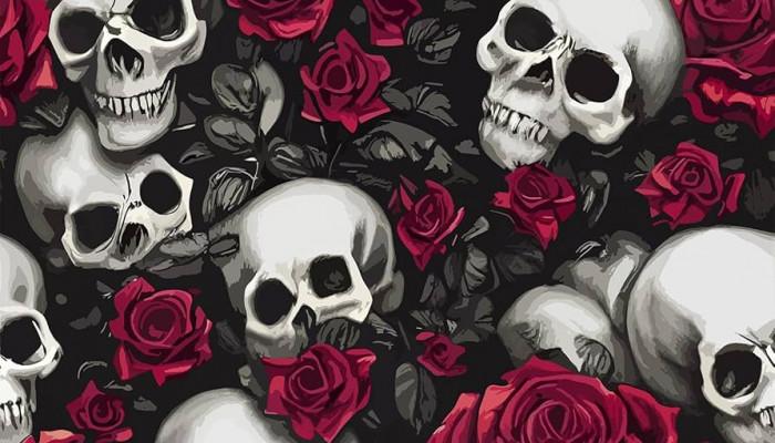 Skull Rose Wallpaper