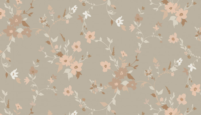 Rustic Floral Wallpaper