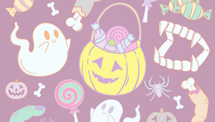 Kawaii Halloween Phone Wallpaper