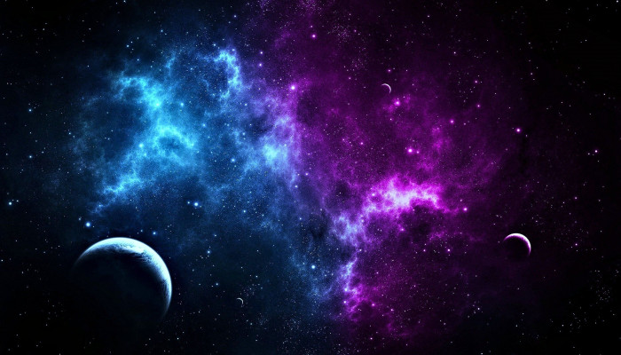 Blue and Purple Galaxy Wallpaper