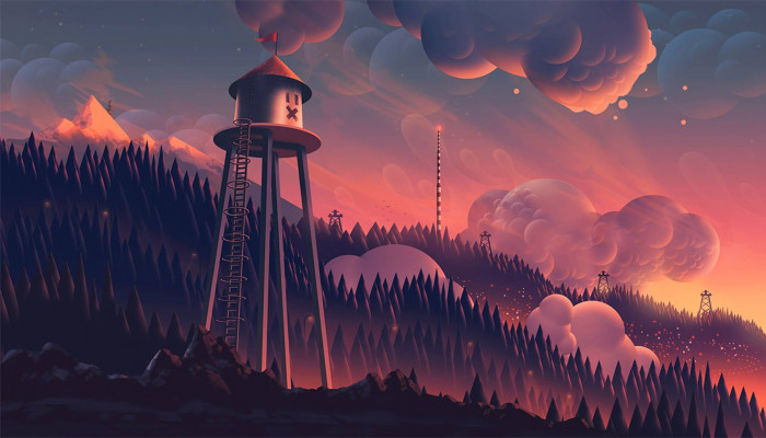 Forest Digital Art Wallpaper