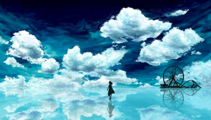 Blue Sky Anime Wallpaper