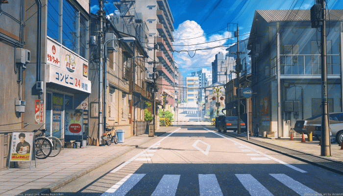 Anime City Art Wallpaper