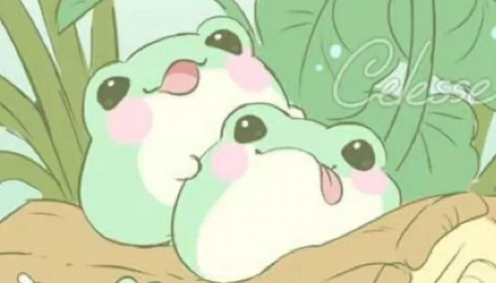 Kawaii Frog Wallpaper