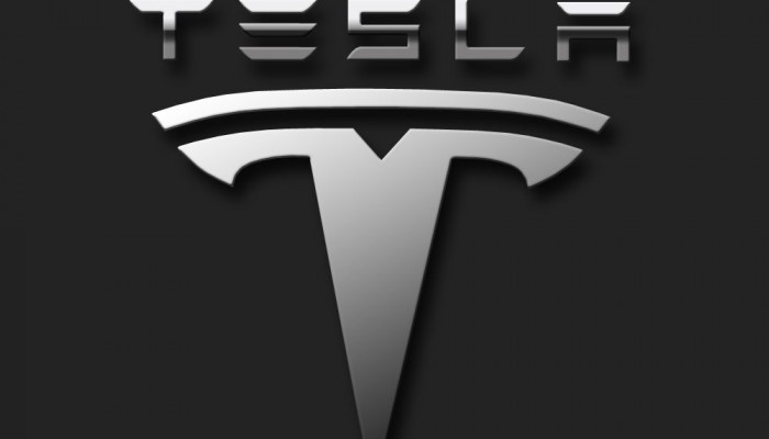 Tesla Word Logo Wallpaper