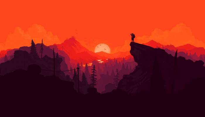 Minimal Orange Wallpaper