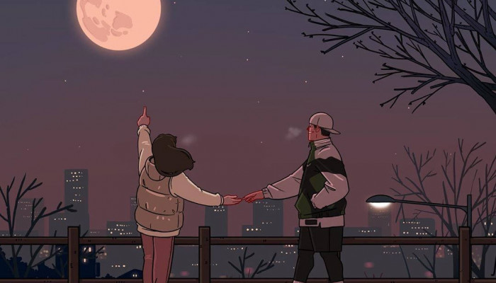 Aesthetic Anime Couple Wallpaper