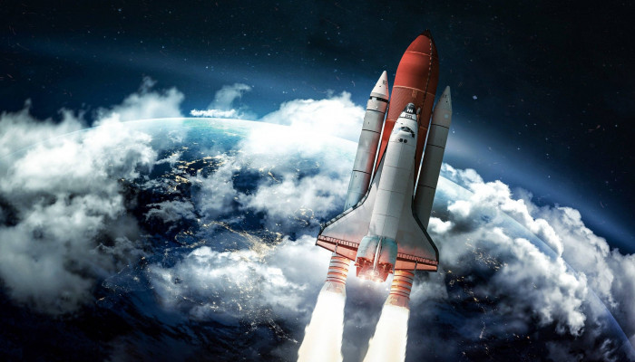 Rocket Ship Wallpaper