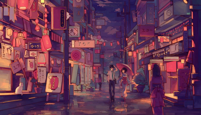 Japanese Anime Aesthetic Wallpaper