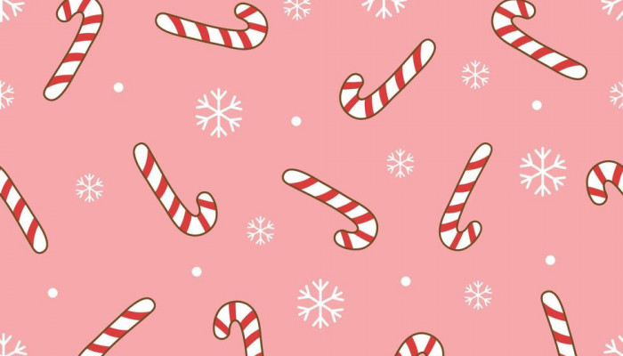 Christmas Candy Canes Wallpaper