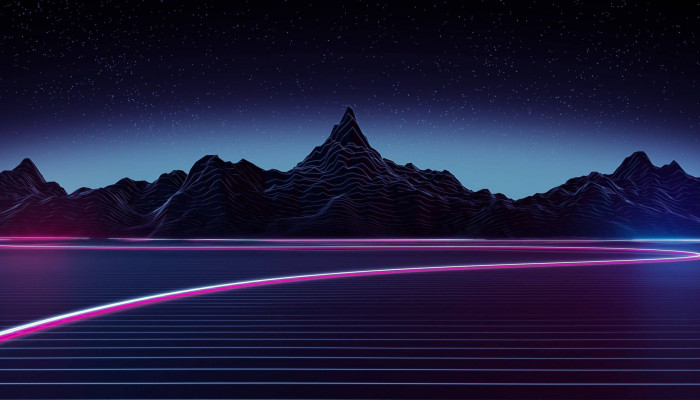 Dark Synthwave Wallpaper