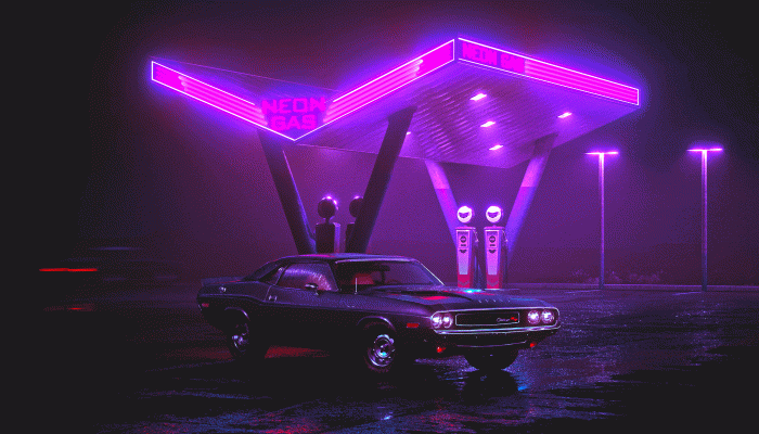 Neon Gas Wallpaper