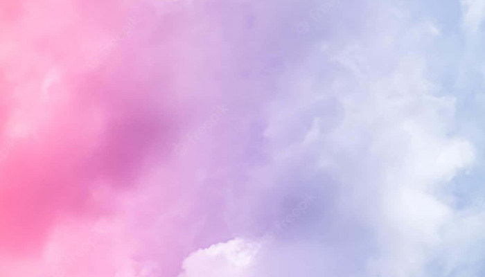 Pink and Blue Clouds Wallpaper