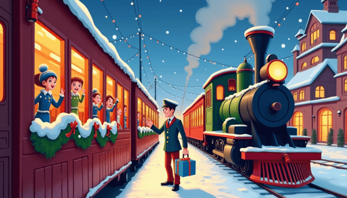 Train Cartoon Wallpaper