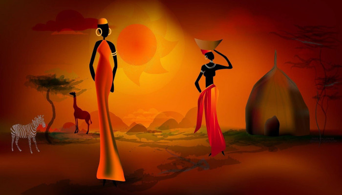 Africa Cartoon Wallpaper