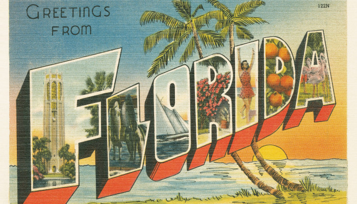 Florida Vintage Wallpaper