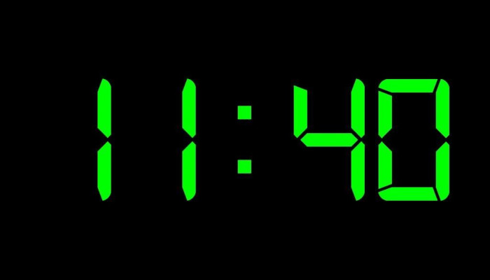 Digital Time Wallpaper