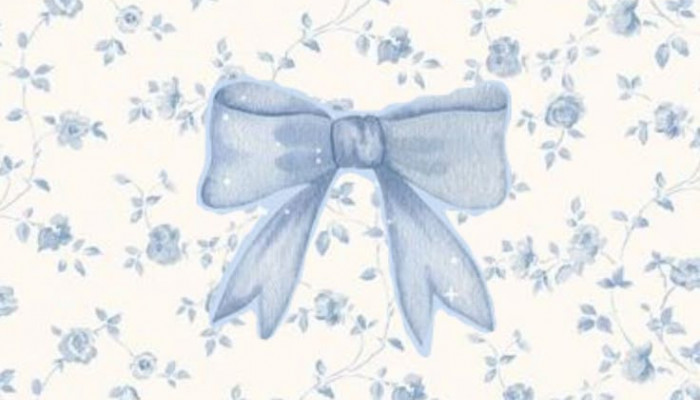 Blue Coquette Wallpaper