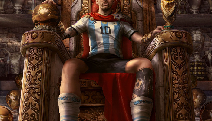 Messi King Wallpaper