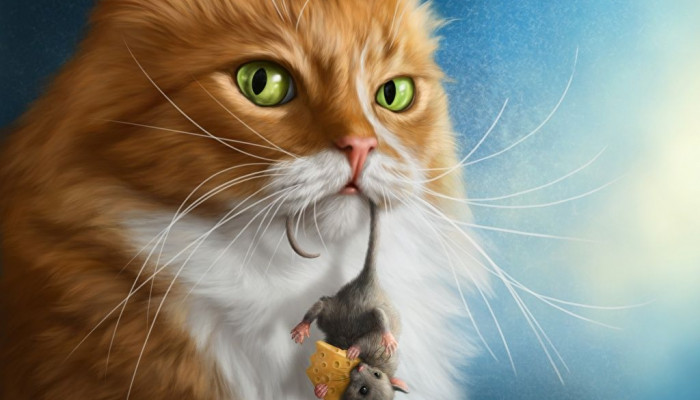 Cat and Mouse Wallpaper