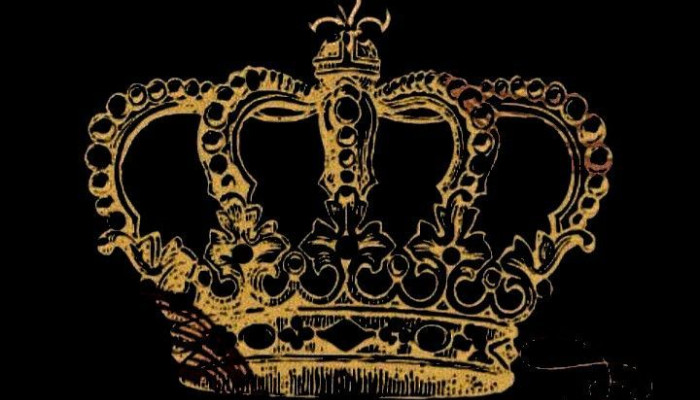Black and Gold Crown Wallpaper
