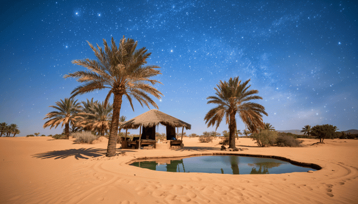 Desert Oasis Wallpaper