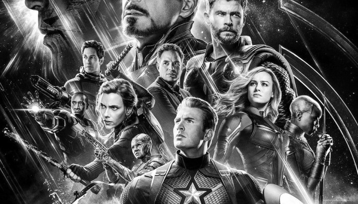 Avengers Black and White Wallpaper