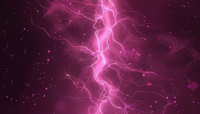Pink Lightning Wallpaper